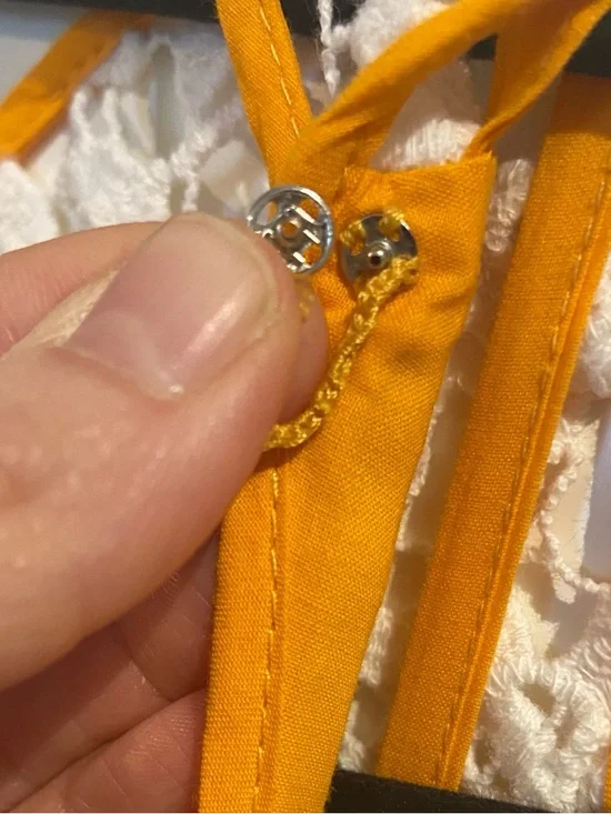 ANTHROPOLOGIE x Moulinette Sœurs fit & flare yellow polka dot dress 12 - Picture 8 of 14